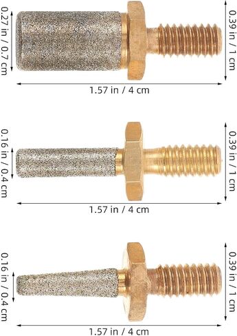INOOMP 3pcs Diamond Grinding Head Replacement Bits for Glass Grinding Machine and Water Grinder Machine with Spiral Design and Uniform Water Flow Coverage, for Glass Craft Grinder Bit in Saudi Arabia