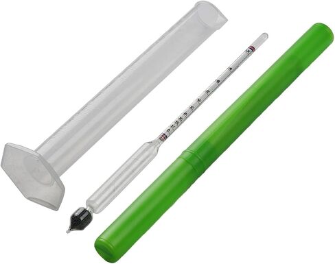 Hydrometer 0-100% Proof Tester with 100ml Measuring Cup, Glass for spirit Meter for Distilled Liquor and Home Brewing, Accurate ABV Reading Tool in Saudi Arabia