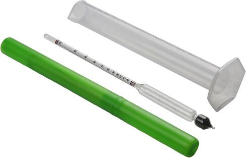 Hydrometer 0-100% Proof Tester with 100ml Measuring Cup, Glass for spirit Meter for Distilled Liquor and Home Brewing, Accurate ABV Reading Tool in Saudi Arabia
