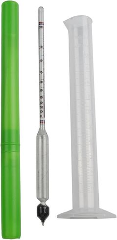 Hydrometer 0-100% Proof Tester with 100ml Measuring Cup, Glass for spirit Meter for Distilled Liquor and Home Brewing, Accurate ABV Reading Tool in Saudi Arabia
