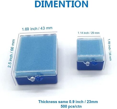 1000 Pcs Dental Crown Boxes with Foam Denture Crown Veneer Storage Case Dental Denture Case in Saudi Arabia