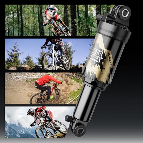 Dual air chamber Bike Rear Shocks 150mm,Mountain Bieyele Coil Rear ShockAbsorber MTB Rear Suspension for MTB/E-Bike/Scooter in Saudi Arabia