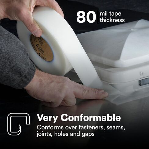 3M Extreme Sealing Tape 4412W+, White, 4 in x 18 yd, 1 Roll in Kuwait
