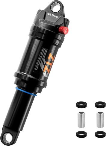 Mountain Bike Rear Shock, Air Pressure Shock Absorbers,165mm, 35mm Travel, Hydraulic Rear Suspension Shock for Mtb/e-bike in Kuwait