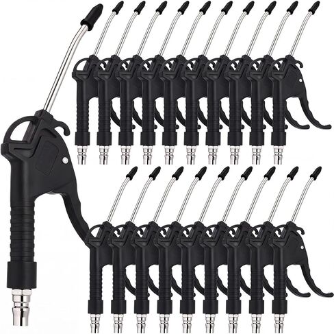 Honoson 20 Pcs Air Blower Guns Pistols Bulk Long Air Nozzles for Compressor with 4 Inch Long Angled Bent Stainless Steel Nozzles for Industrial Household Removing Dust Cleaning Car Detailing in Kuwait