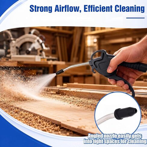 Honoson 20 Pcs Air Blower Guns Pistols Bulk Long Air Nozzles for Compressor with 4 Inch Long Angled Bent Stainless Steel Nozzles for Industrial Household Removing Dust Cleaning Car Detailing in Kuwait