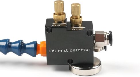 Machine Tool Cooling Sprayer Oil Mist Lubricator with 300mm Flexible Hose, Copper Nozzle, Magnet Base, Filter and Check Valve for CNC Lathe Milling Drill in Kuwait