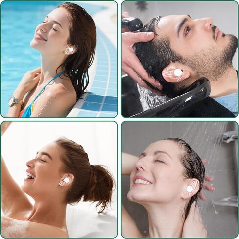 120 Pcs Disposable Ear Covers for Adults with Cotton Pad | Waterproof Clear Adhesive Patches for Hair Washing, SPA & Shower | Professional Protective Stickers for Salon Hair Dye, Swimming & Sports in Kuwait