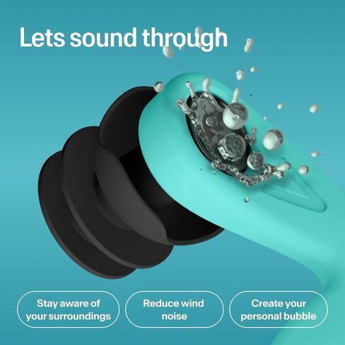 Alpine WaterSafe - Ear Plugs for Swimming - Keep Water Out, Hear Sound, Secure Fit, Soft, Comfortable, Reusable - for Swimmers, Surfing, Showering & Water Sports - Incl 2 Sizes - 1 Pair in Kuwait