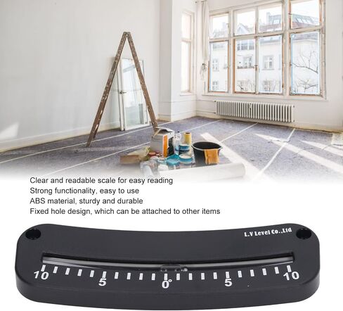 مقياس ميل أنبوب Estink، نطاق ميل صغير ABS من 14F إلى 32F إلى 50F مقياس واضح مع فتحة تثبيت لاختبار الزاوية الدقيقة الأفقية في إعداد معدات ورشة العمل in Kuwait