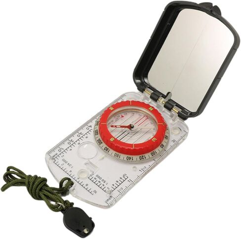 Foldable Compass Scale Ruler Clinometer Survival Hunting Mountaineering in Kuwait