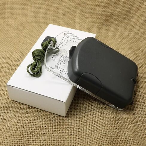 Foldable Compass Scale Ruler Clinometer Survival Hunting Mountaineering in Kuwait