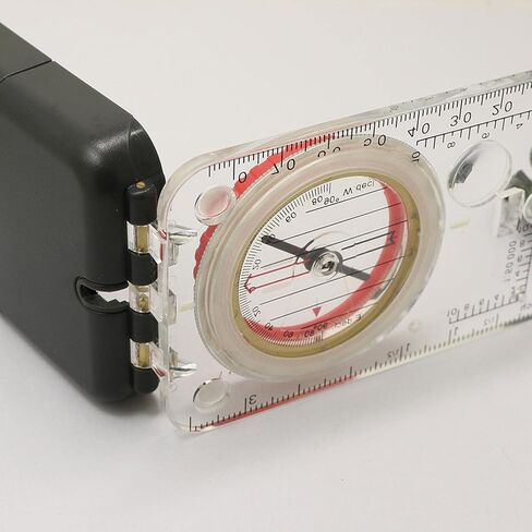 Foldable Compass Scale Ruler Clinometer Survival Hunting Mountaineering in Kuwait