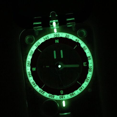 Foldable Compass Scale Ruler Clinometer Survival Hunting Mountaineering in Kuwait