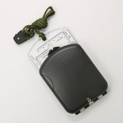 Foldable Compass Scale Ruler Clinometer Survival Hunting Mountaineering in Kuwait