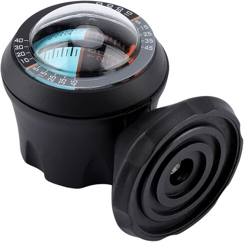 Car Inclinometer Slope Indicator Meter for Vehicle Safety with Adjustable Viewing Angle, Durable Black Plastic, 1 Unit in Kuwait