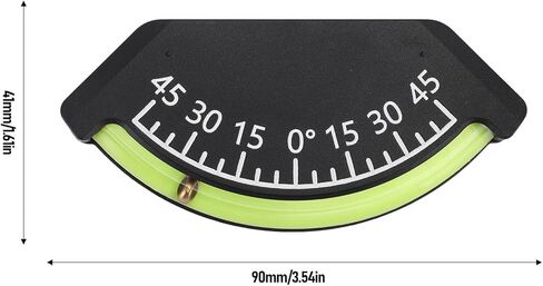 EVGATSAUTO Inclinometer ABS Level Gauge, -45 to 45 Degree Tilt Meter with Impact Proof Construction for Off Road Vehicle Truck RV Trailer Boat in Kuwait