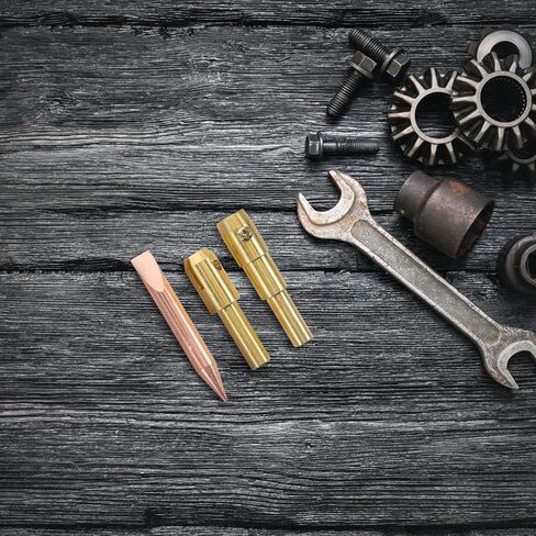 طقم إصلاح الصفائح المعدنية للسيارات مع نصائح لحام مجتذب دنت ومجموعة تشاك قضيب الكربون النحاسي للعناية بلوحة السيارة ولحام البقع in Kuwait