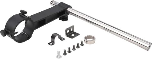 Hot Air Hand-Piece Holder Stand For SMD Rework, Metal Clamp Bracket Compatible With Cyclo 852D/852D++/952D, Adjustable Vertical Support For Heat And Desktop Soldering Station, Black And Silver in Kuwait