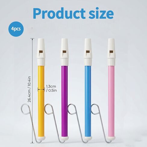 4Pcs Slide Whistle, Slide Whistle for Adults, Professional Siren Whistle Set, Musical Instrument with Pull Rod Mechanism, Oral Muscle Training, Educational Games, Birthday Gifts in Saudi Arabia