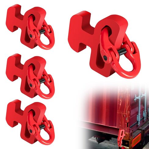 4Pcs Container Chain Bridle Hooks with 4Pcs Alloy Steel Hammerlock|Shipping Container Accessories- Heavy Duty Replacement Hooks for Compatible with Standard Shipping Container Chain Bridles in Kuwait