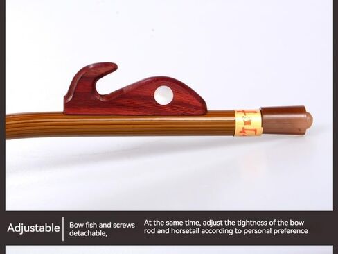 Professional Erhu Bow, Chinese Violin Bow, Horse Tail Hair, Musical Instrument Accessories for Chinese Violin (1) in Kuwait
