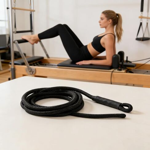 Womens Mens 2 Pack Pilates Reformer Straps Double Loop Foot and Hand Straps for Pilates Reformer Yoga Fitness Training in Kuwait
