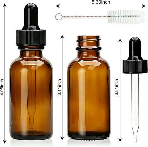 Maredash 64 Pack, 1 oz Tincture Bottles with Dropper- 30ml Tincture Bottles with Eye Dropper - Leakproof Essential Oils Bottle - Storage and Travel for Beauty or Health in Kuwait