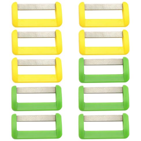 10 Pcs Dental Polishing Strips, Single-Sided Abrasive Orthodontic Kit for Teeth Polishing, Interproximal Reduction, 3.9 x 3.1 x 0.8 in in Kuwait