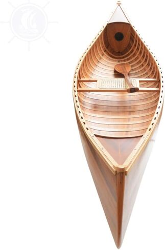 الحرف اليدوية القديمة الحديثة 10 أقدام زورق خشبي مع القوس المنحني الأضلاع - العرض فقط - مصنوع يدويًا في أكثر من 500 ساعة - 118.5 طولًا × 26.2 عرضًا × 16 ارتفاعًا in Kuwait