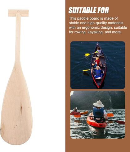 BESPORTBLE Kid Boat مجداف خشبي مجذاف غير مكتمل لـ .5 بوصة مجداف خشبي غير مكتمل مع شكل مجذاف للقوارب مجذاف قارب الطفل in Kuwait