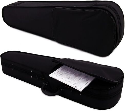 Viola 4/4 Size Dark Brown Gloss Finish with Hard Case, Bow, and Rosin - Professional Musical Instrument for Students in Kuwait