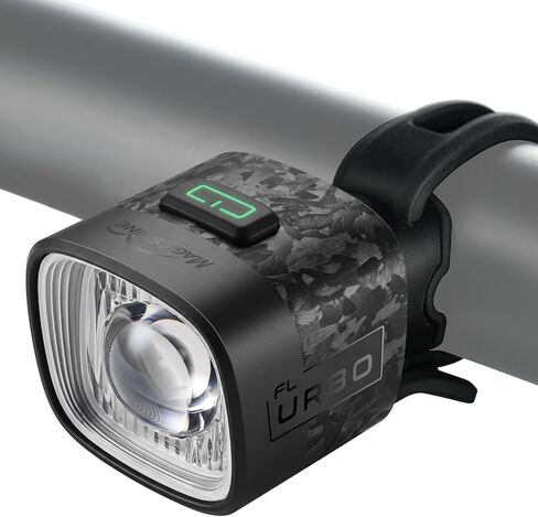 Magicshine URBO FL 48g مصباح دراجة فائق الخفة، مصباح أمامي للدراجة فائق السطوع للتنقل في المناطق الحضرية وركوب الدراجات على الطرق، مقاوم للماء IPX6، حامل سريع التحرير، 900 مللي أمبير في الساعة 14.5 ساعة وقت التشغيل in Kuwait