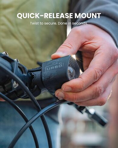 Magicshine URBO FL 48g مصباح دراجة فائق الخفة، مصباح أمامي للدراجة فائق السطوع للتنقل في المناطق الحضرية وركوب الدراجات على الطرق، مقاوم للماء IPX6، حامل سريع التحرير، 900 مللي أمبير في الساعة 14.5 ساعة وقت التشغيل in Kuwait