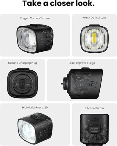 Magicshine URBO FL 48g مصباح دراجة فائق الخفة، مصباح أمامي للدراجة فائق السطوع للتنقل في المناطق الحضرية وركوب الدراجات على الطرق، مقاوم للماء IPX6، حامل سريع التحرير، 900 مللي أمبير في الساعة 14.5 ساعة وقت التشغيل in Kuwait