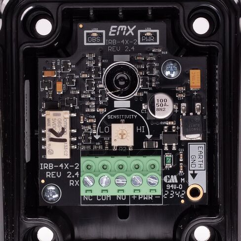 EMX IRB-4X2 Thru Beam Photoeye Kit، أغطية مدمجة، 12-24 VDC/AC، رمادي داكن in Kuwait