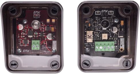 EMX IRB-4X2 Thru Beam Photoeye Kit، أغطية مدمجة، 12-24 VDC/AC، رمادي داكن in Kuwait