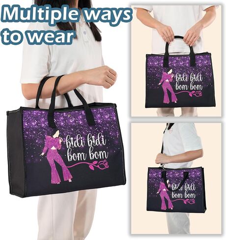 XYANFA Singer Selen Tote Bag Bidi Bidi Bom Bom Inspired Tote Bag Selen Latin Dance Lyric Gift 90s Latina Singer Fans Gift in Saudi Arabia