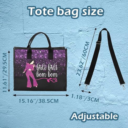 XYANFA Singer Selen Tote Bag Bidi Bidi Bom Bom Inspired Tote Bag Selen Latin Dance Lyric Gift 90s Latina Singer Fans Gift in Saudi Arabia