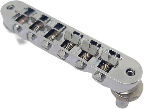 مجموعة قطع ذيل جسر السرج الثابتة للجيتار، طراز ABR-1، لـ Tune-O-Matic، كروم لـ ABR لـ LP، جيتار كهربائي (مجموعة ذيل الجسر) in Kuwait