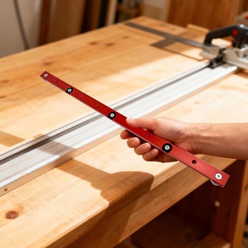 Aluminum Alloy Miter Bar, 17.7 in / 450 mm, for Woodworking Push Handle & Table Saw Sled Runners, Fits 30/45 Miter Slot, Expansion Buckle, Precise Positioning, Safe Operation in Kuwait