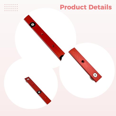 Aluminum Alloy Miter Bar, 17.7 in / 450 mm, for Woodworking Push Handle & Table Saw Sled Runners, Fits 30/45 Miter Slot, Expansion Buckle, Precise Positioning, Safe Operation in Kuwait