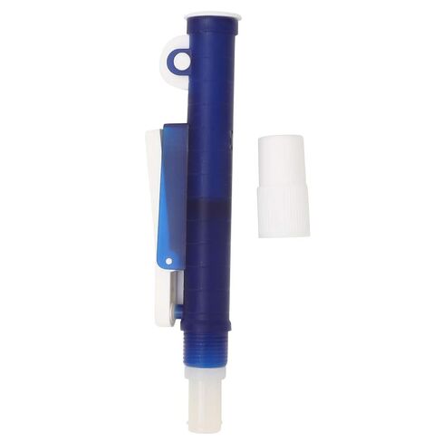 Pissente Lab Pipette Pump 2ml Blue Pipettor Easy One Hand Operation with Thumb Wheel & Side Lever for Glass or Plastic Pipettes in Kuwait