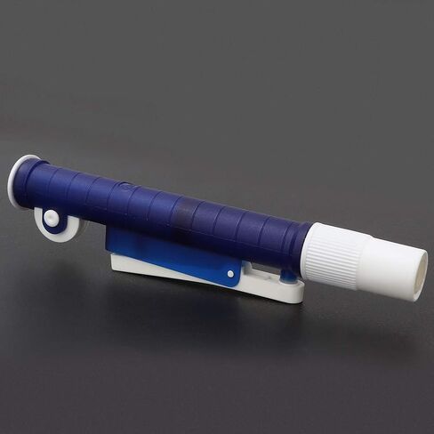 Pissente Lab Pipette Pump 2ml Blue Pipettor Easy One Hand Operation with Thumb Wheel & Side Lever for Glass or Plastic Pipettes in Kuwait