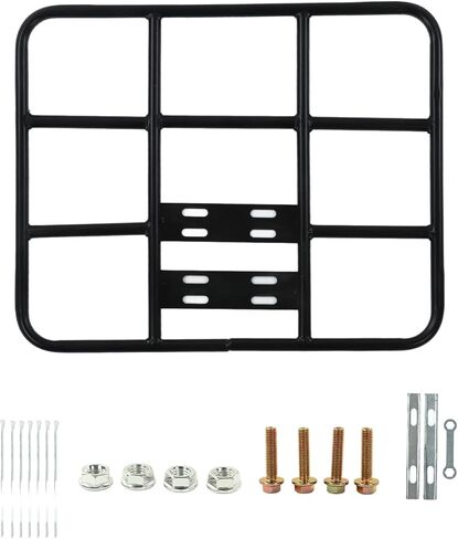 KIMISS Rear Rack For Ebike Motorcycle, Universal 80kg Motorcycle Rack Bike Rear Rack Food Delivery Box Rack Rear Grille Loading Seamless Steel Tube (Type 2 53/43) in Saudi Arabia