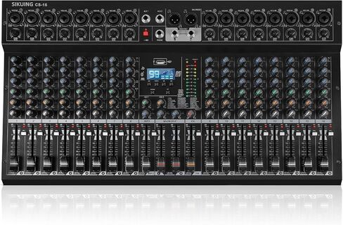 8 Channel Mixer, Professional Audio Mixing Console Studio DJ Board with Bluetooth, 99 DSP Effect,USB Recording, 48V Phantom Power, Reverb, MP3 Player for Live Sound Karaoke Performance in Kuwait