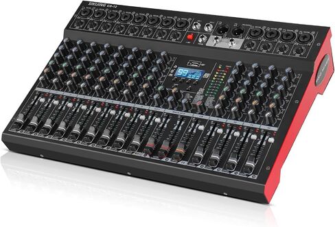 8 Channel Mixer, Professional Audio Mixing Console Studio DJ Board with Bluetooth, 99 DSP Effect,USB Recording, 48V Phantom Power, Reverb, MP3 Player for Live Sound Karaoke Performance in Saudi Arabia