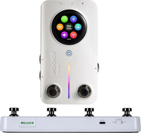 MOOER Prime M2 Wireless Desktop Multi Effects Pedal with APP editor, MIDI Function, Bluetooth PlayBack, IR Loaders, Touch Screen, Looper Drum Machine for Guitar and Bass in Kuwait