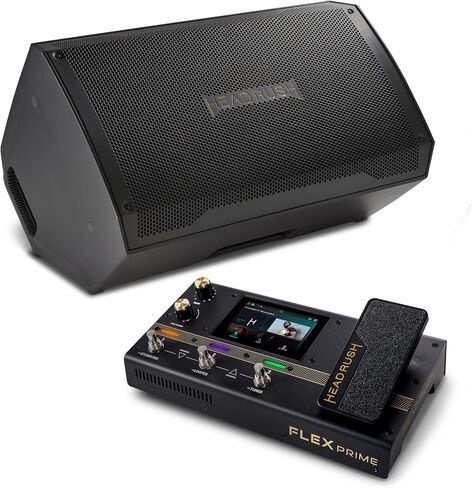 HeadRush Prime وFRFR112 MK2 - دواسة الجيتار والتأثيرات الصوتية المتعددة ومعالج تشكيل الأمبير، ومضخم صوت كهربائي مقاس 12 بوصة بقوة 2500 وات مع بلوتوث in Kuwait