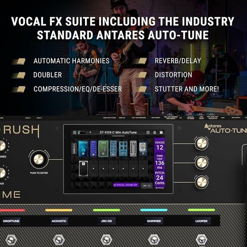 HeadRush Prime وFRFR112 MK2 - دواسة الجيتار والتأثيرات الصوتية المتعددة ومعالج تشكيل الأمبير، ومضخم صوت كهربائي مقاس 12 بوصة بقوة 2500 وات مع بلوتوث in Kuwait
